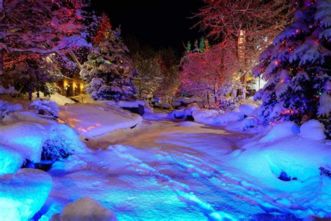 Winter wonderland with holiday magic